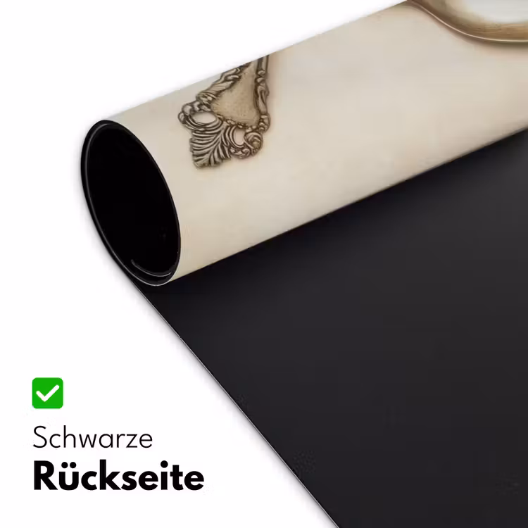 Beige - Vintage - Bestek Muismat XXL klein -ysfeer2_duits