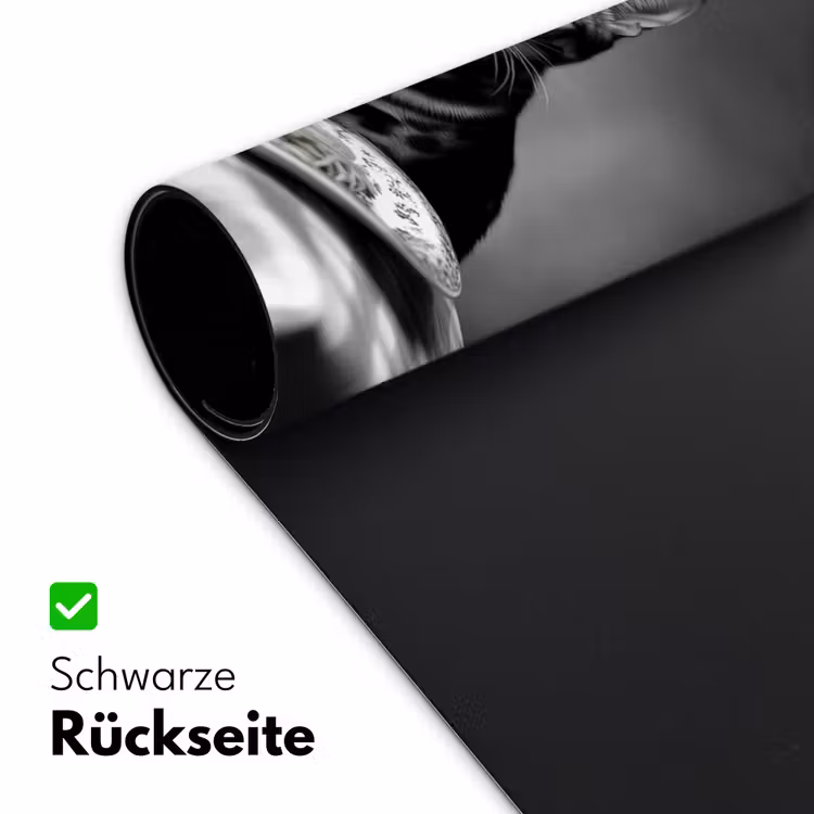 Bengaal - Kat - Tafelkleed - Zwart - Wit - Dier Muismat XXL klein -ysfeer2_duits