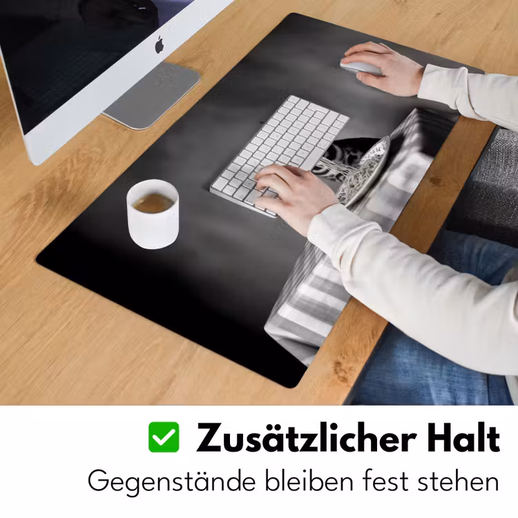 Bengaal - Kat - Tafelkleed - Zwart - Wit - Dier Muismat XXL klein -ysfeer3_duits