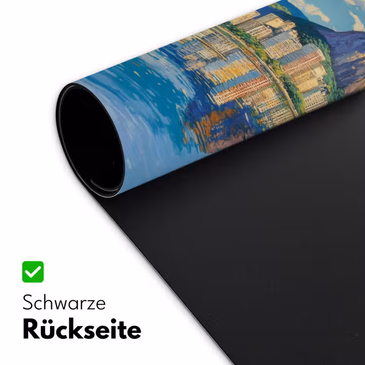 Berg - Skyline - Strand - Water Muismat XXL klein -ysfeer2_duits