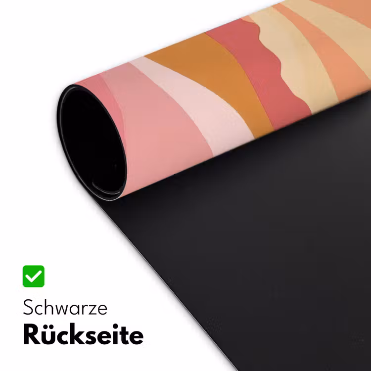 Bergen - Abstract - Zonnestralen - Roze Muismat XXL klein -ysfeer2_duits