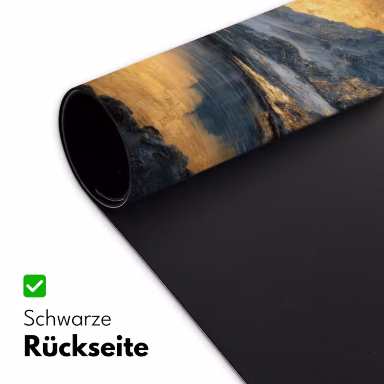 Berglandschap met Gouden Zonsondergang Muismat XXL klein -ysfeer2_duits