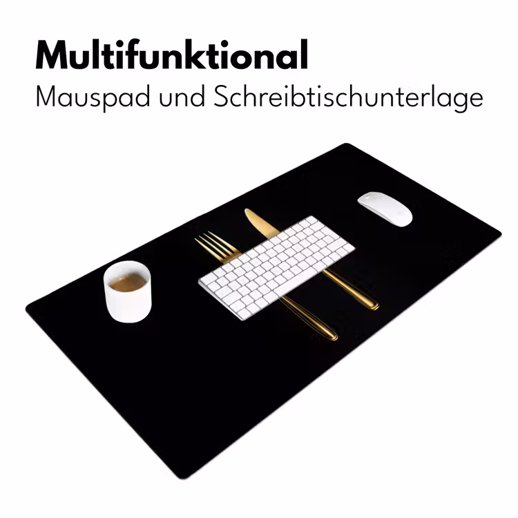 Bestek - Goud - Mes - Vork Muismat XXL klein -ysfeer4_duits