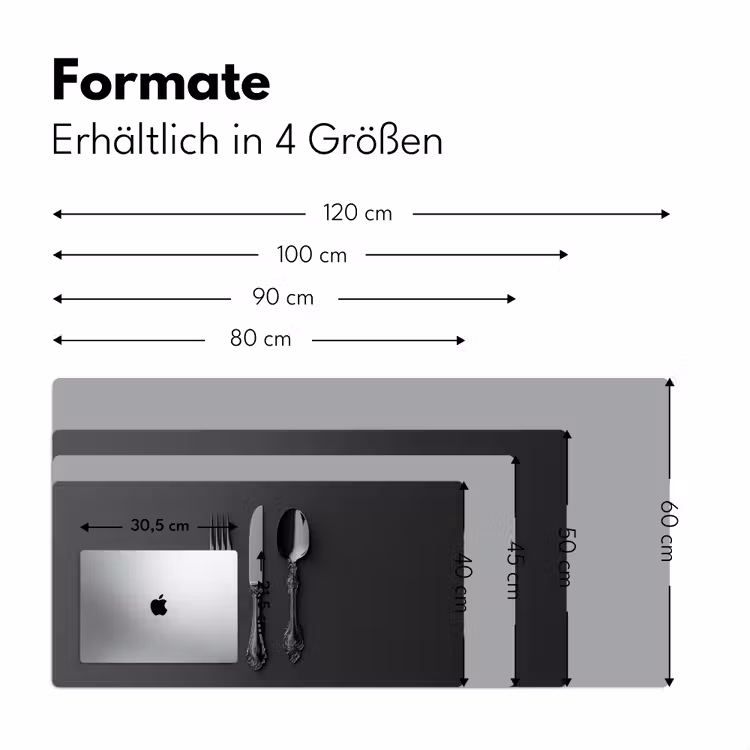 Bestek - Zwart Muismat XXL klein -ysfeer5_duits