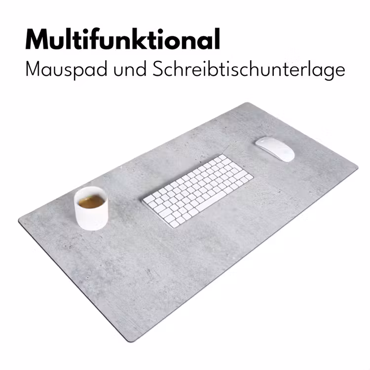 Beton - Textuur - Achtergrond - Grijs - Industrieel Muismat XXL klein -ysfeer4_duits