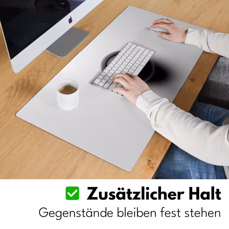 Biljartbal - Getal - Acht - Wit Muismat XXL klein -ysfeer3_duits