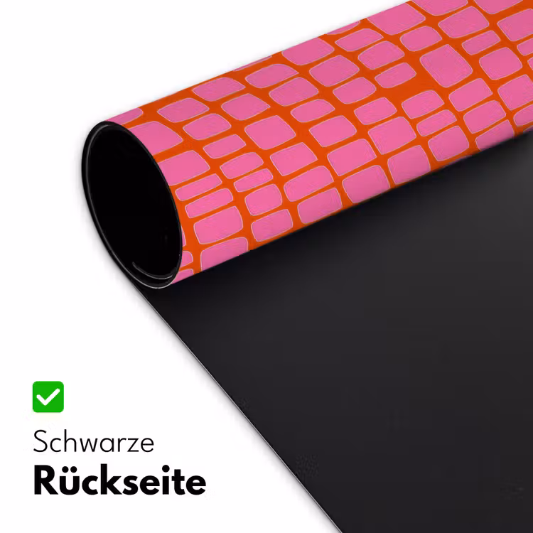 Organisch - Raster - Roze Muismat XXL klein 681 -ysfeer2_duits