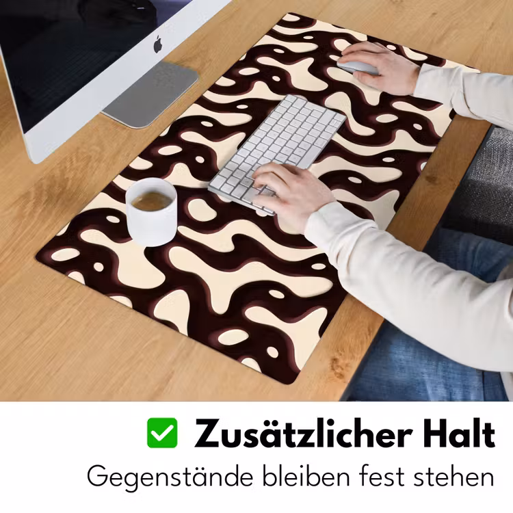 Organisch - Krachtig - Bruin Muismat XXL klein 681 -ysfeer3_duits