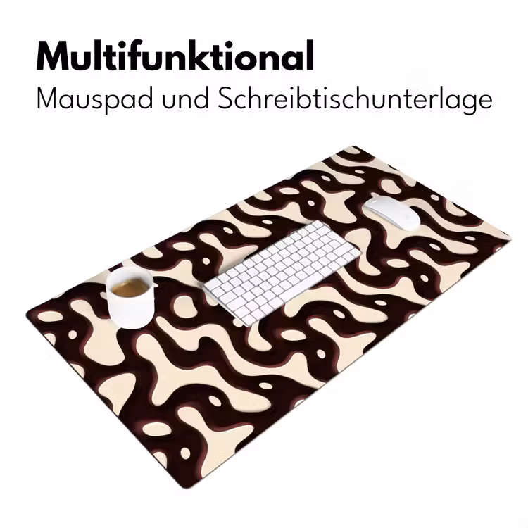Organisch - Krachtig - Bruin Muismat XXL klein 681 -ysfeer4_duits