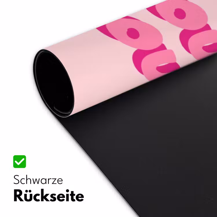 Bisou - Roze - Dikke letters Muismat XXL klein -ysfeer2_duits