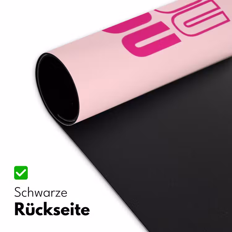 Bisou - Roze - Minimalistisch Muismat XXL klein -ysfeer2_duits