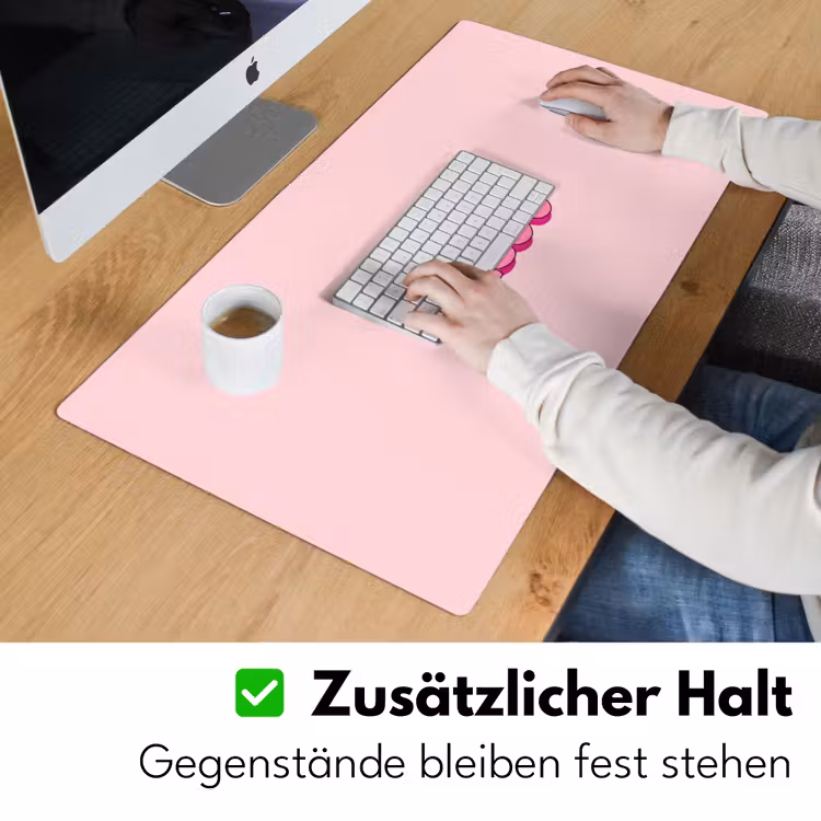 Bisou - Roze - Schaduw Muismat XXL klein -ysfeer3_duits
