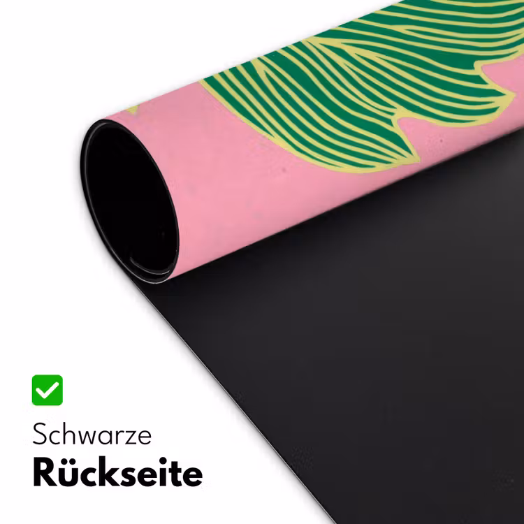 Blad - Groen - Illustratie - Minimalistisch Muismat XXL klein -ysfeer2_duits