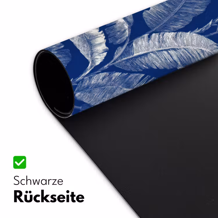 Blad - Palm - Blauw Muismat XXL klein 681 -ysfeer2_duits