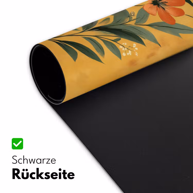 Bladeren - Boeket - Bloemen - Geel Muismat XXL klein -ysfeer2_duits