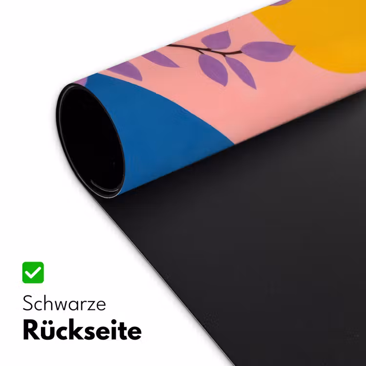 Bladeren - Zon - Abstracte vormen Muismat XXL klein -ysfeer2_duits
