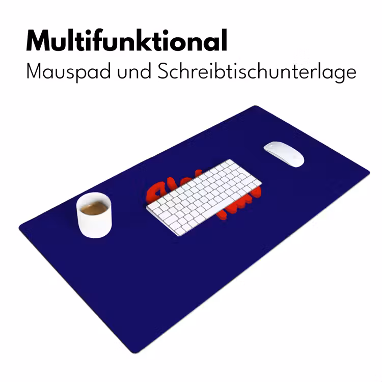 Blauw - Rood - Yes fun - 3D Muismat XXL klein -ysfeer4_duits