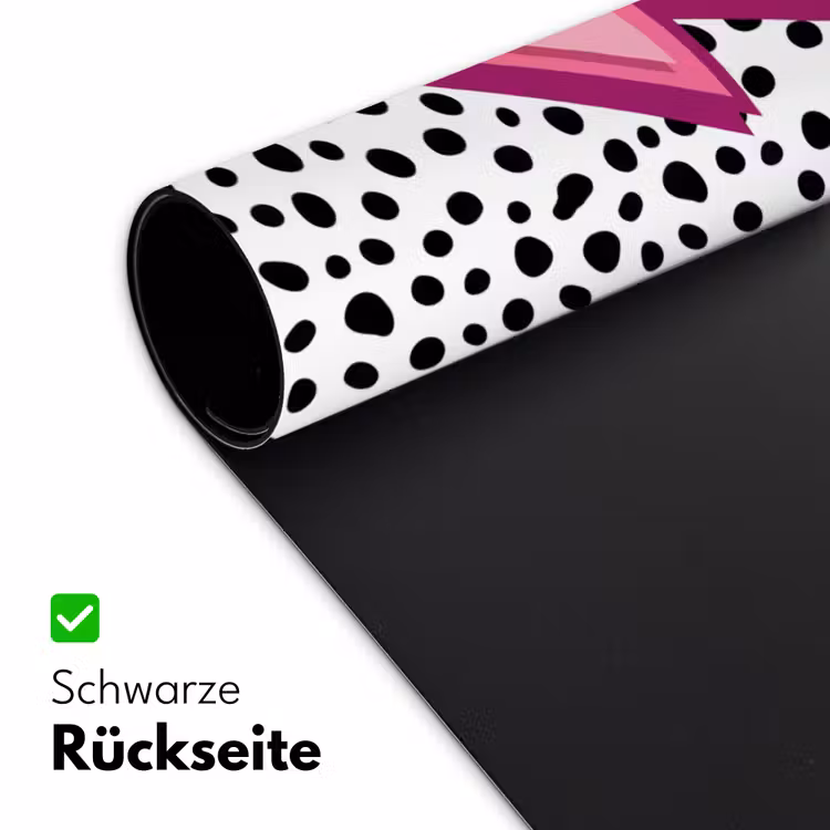 Bliksem - Roze - Stippen Muismat XXL klein -ysfeer2_duits