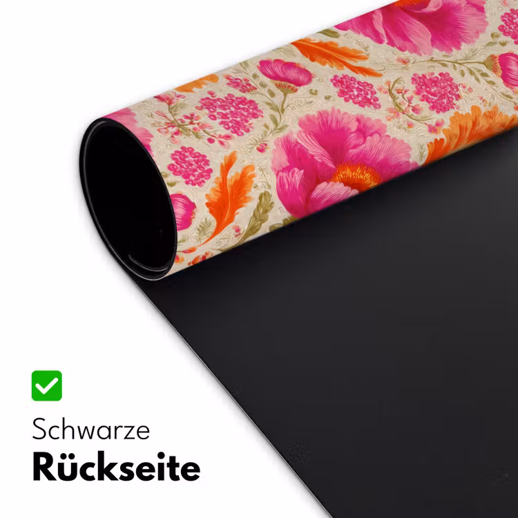 Bloemen - Barok - Roze - Oranje Muismat XXL klein 681 -ysfeer2_duits
