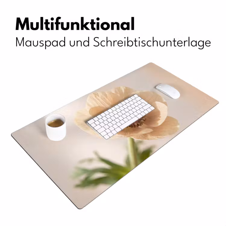 Bloem - Minimalistisch - Groen Muismat XXL klein -ysfeer4_duits
