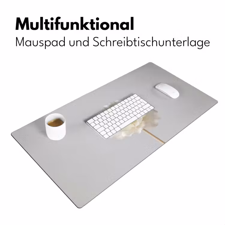 Bloem - Minimalistisch -Wit Muismat XXL klein -ysfeer4_duits