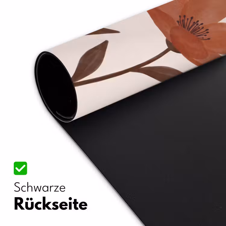 Bloemen - Abstract - Modern - Bruin - Decoratief Muismat XXL klein -ysfeer2_duits