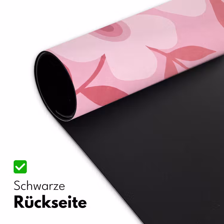 Schreibtischunterlage - Blumen – Abstrakt – Modern – Rosa – Natur - Bloemen - Abstract - Modern - Roze - Natuur Muismat XXL klein