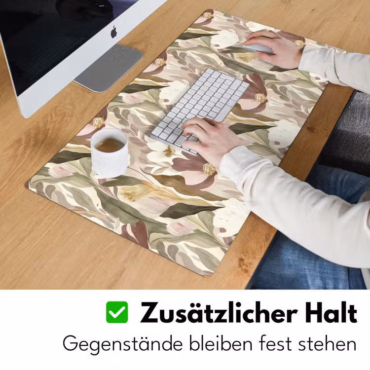 Bloemen - Aquarel - Kleurrijk Muismat XXL klein 681 -ysfeer3_duits