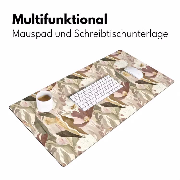 Bloemen - Aquarel - Kleurrijk Muismat XXL klein 681 -ysfeer4_duits
