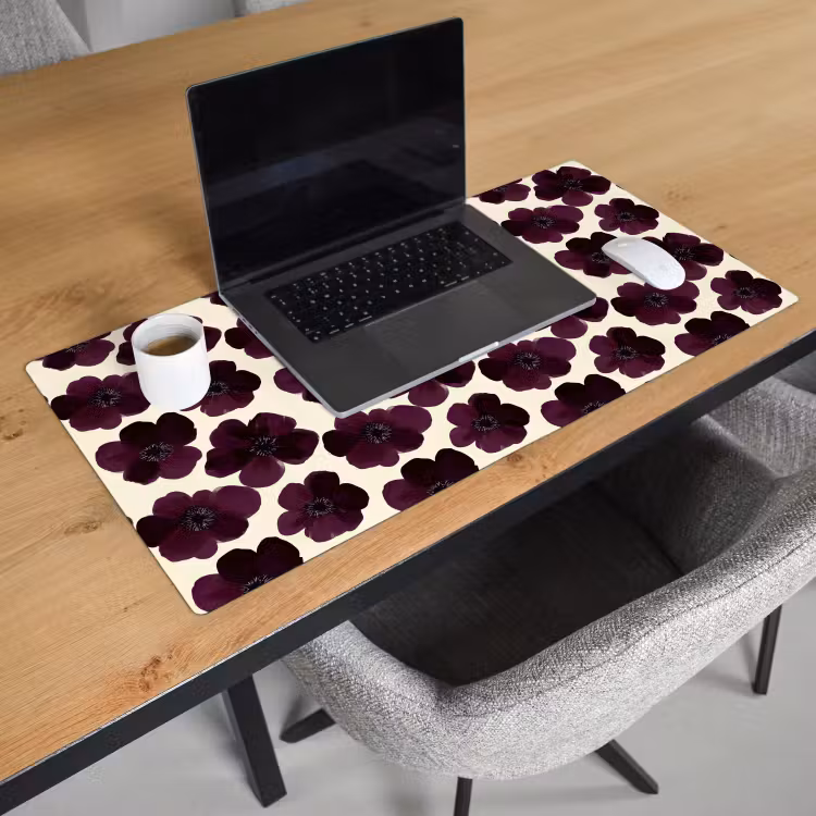 Bloemen - Aquarel - Paars Muismat XXL klein 681 -sfeer1
