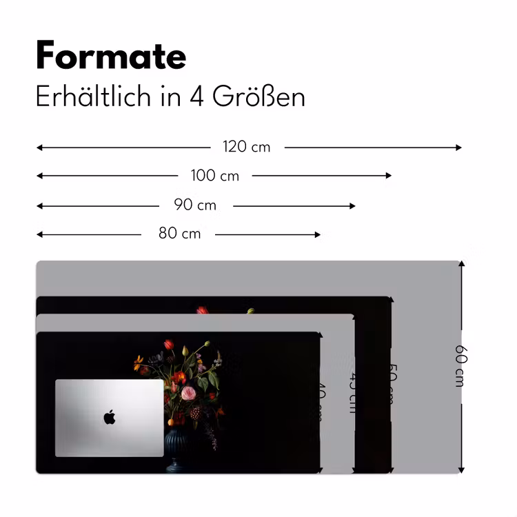 Bloemen - Bessen - Klassiek Muismat XXL klein -ysfeer5_duits