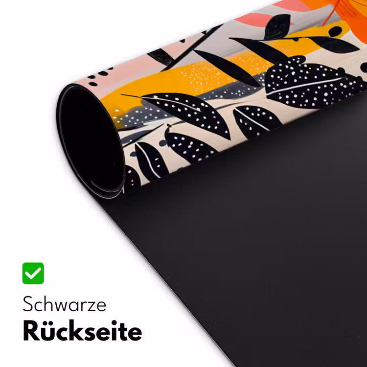 Bloemen - Bladeren - Abstract - Kleurrijk Muismat XXL klein -ysfeer2_duits