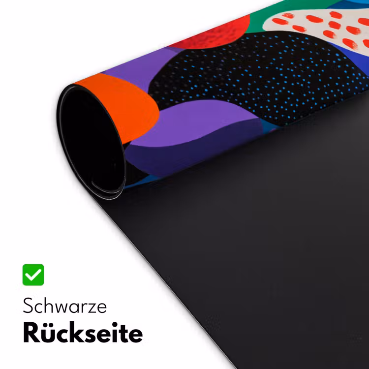 Bloemen - Bladeren - Abstract - Rood Muismat XXL klein -ysfeer2_duits