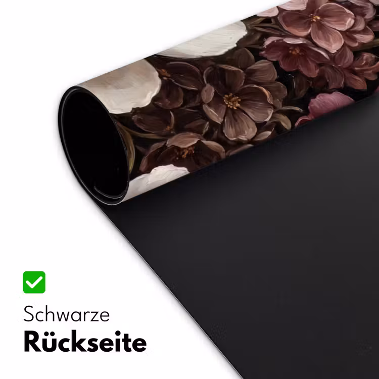 Bloemen - Boeket - Klassiek - Donker - Rood Muismat XXL klein -ysfeer2_duits