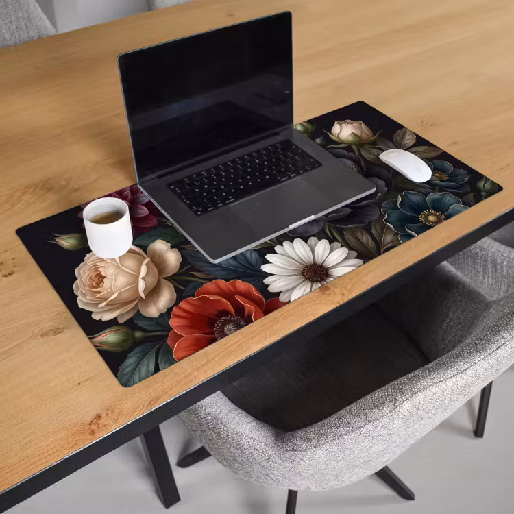 Bloemen - Boeket - Natuur - Klassiek - Weelderig Muismat XXL klein -sfeer1