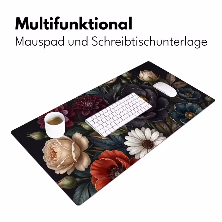 Bloemen - Boeket - Natuur - Klassiek - Weelderig Muismat XXL klein -ysfeer4_duits