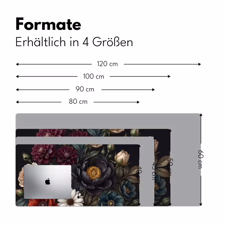 Bloemen - Boeket - Natuur - Klassiek - Weelderig Muismat XXL klein -ysfeer5_duits
