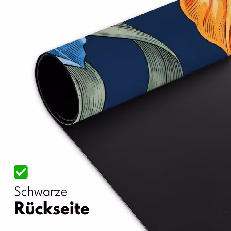 Schreibtischunterlage - Blumen – Botanik – Muster - Bloemen - Botanisch - Patroon Muismat XXL klein