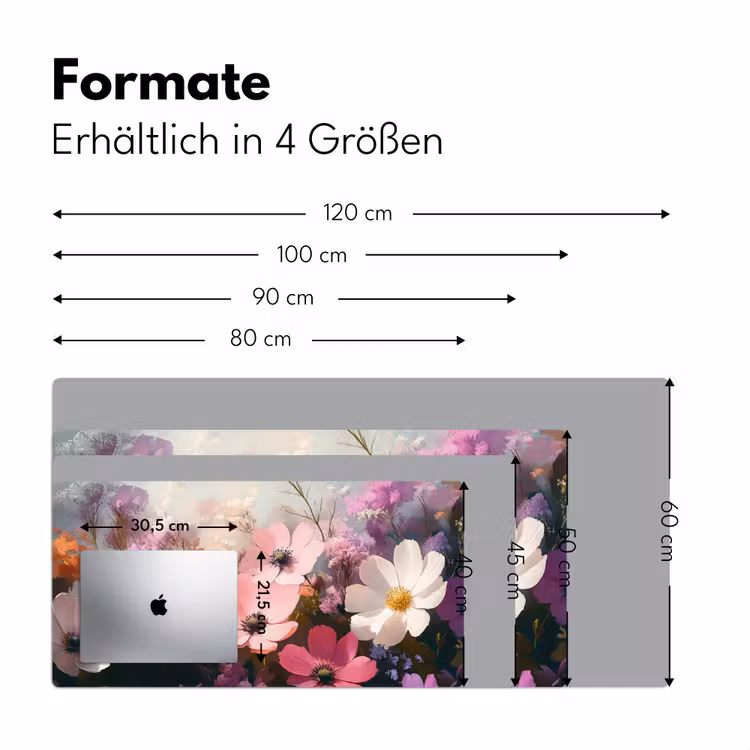 Bloemen - Kleurrijk - Bloei Muismat XXL klein -ysfeer5_duits