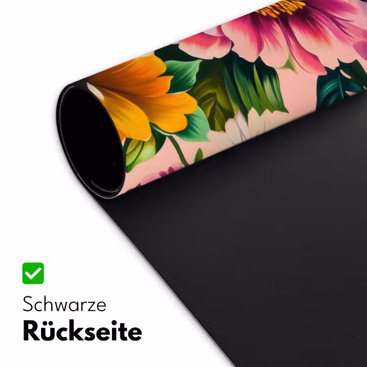 Bloemen - Kleurrijk - Roze Muismat XXL klein -ysfeer2_duits