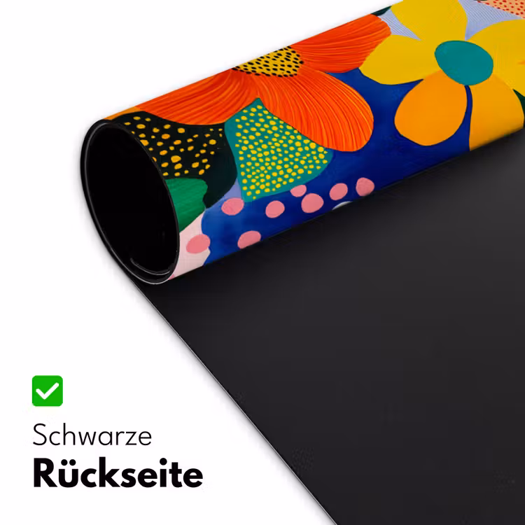 Bloemen - Kleurrijk - Stippen Muismat XXL klein -ysfeer2_duits