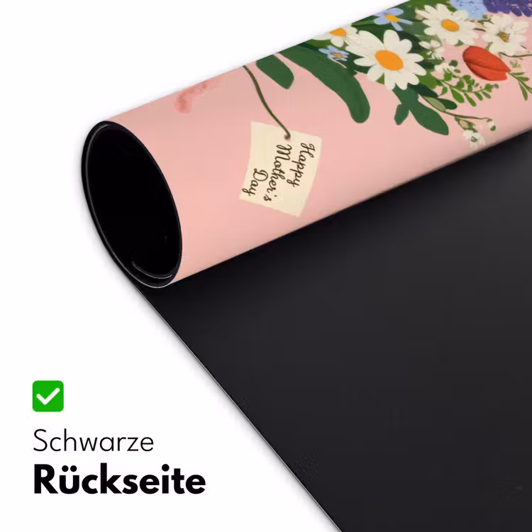 Bloemen - Lint - Kaartje Muismat XXL klein -ysfeer2_duits