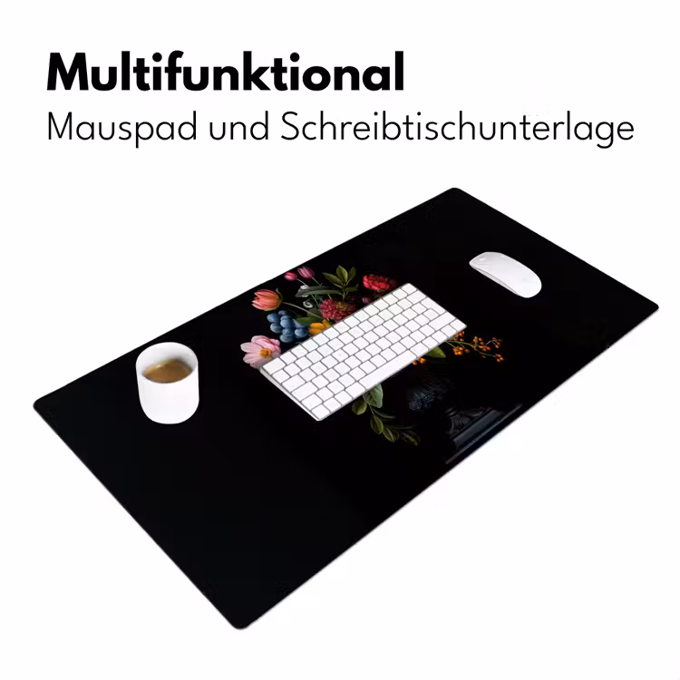 Bloemen - Vrolijk - Vaas Muismat XXL klein -ysfeer4_duits