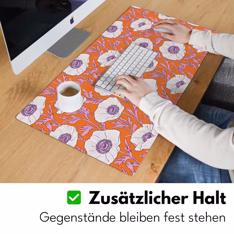 Bloemen - Grafisch - Oranje Muismat XXL klein 681 -ysfeer3_duits