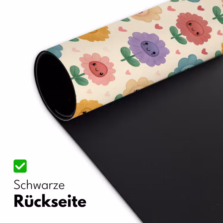 Bloemen - Hartjes - Kleurrijk Muismat XXL klein 681 -ysfeer2_duits