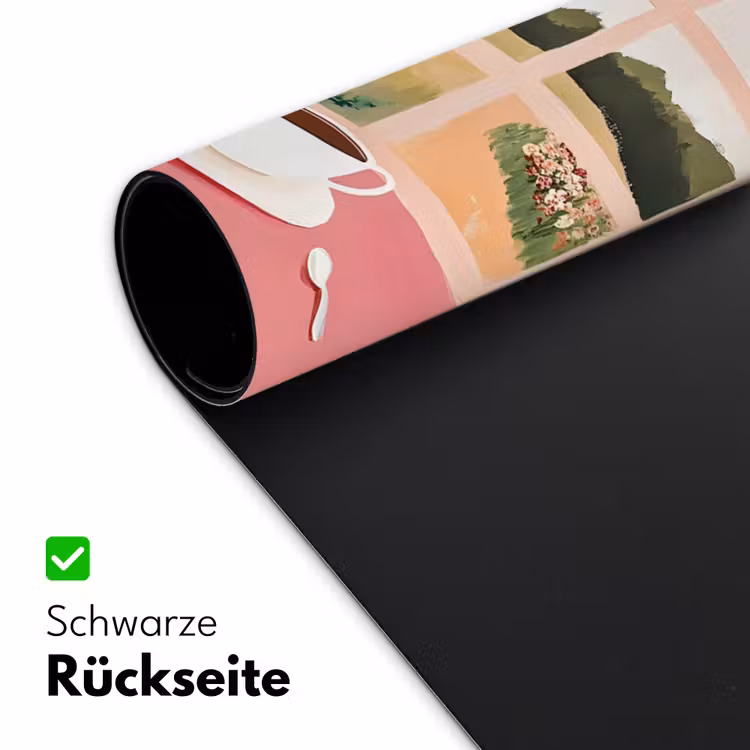 Bloemen - Koffie - Raam Muismat XXL klein -ysfeer2_duits