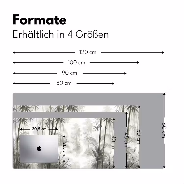 Bloemen - Knop - Tuin - Illustratie - Wit Muismat XXL klein -ysfeer5_duits