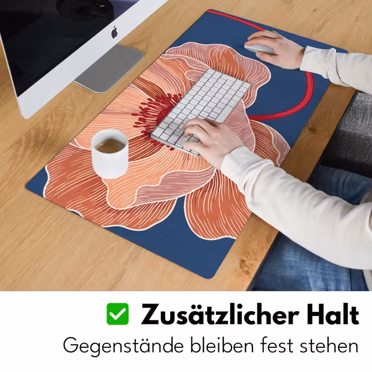 Schreibtischunterlage - Blumen – Modern – Abstrakt - Bloemen - Modern - Abstract Muismat XXL klein