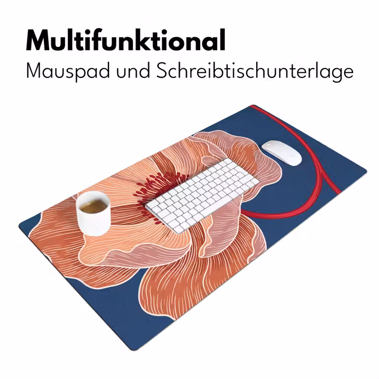 Schreibtischunterlage - Blumen – Modern – Abstrakt - Bloemen - Modern - Abstract Muismat XXL klein