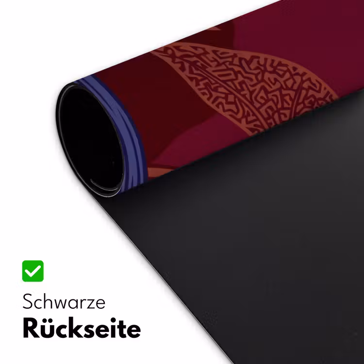 Schreibtischunterlage - Blumen – Modern – Lila - Bloemen - Modern - Paars Muismat XXL klein